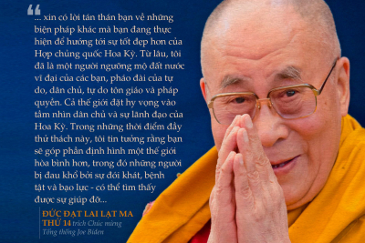 Đức Đạt-lai Lạt-ma chúc mừng Tổng thống Joe Biden